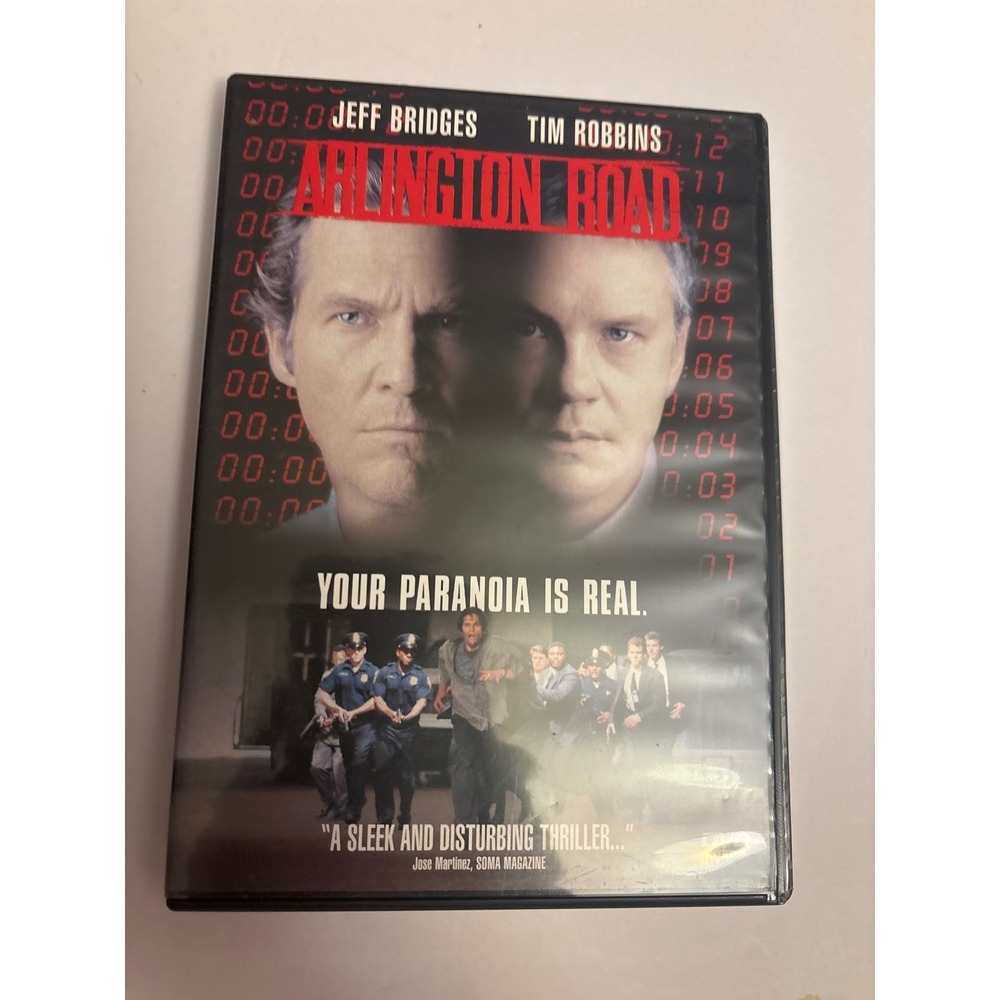 Screen Gems Arlington Road DVD Movie Jeff Bridges Tim Robbins R Excellent 1999